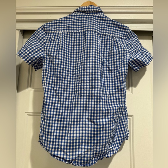Crewcuts Boys’ blue gingham button down shirt - Picture 5 of 6